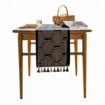 Table Runners Striped Fringe Tablecloth