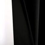 Curtains Solid Color Blackout Rod Pocket Curtain