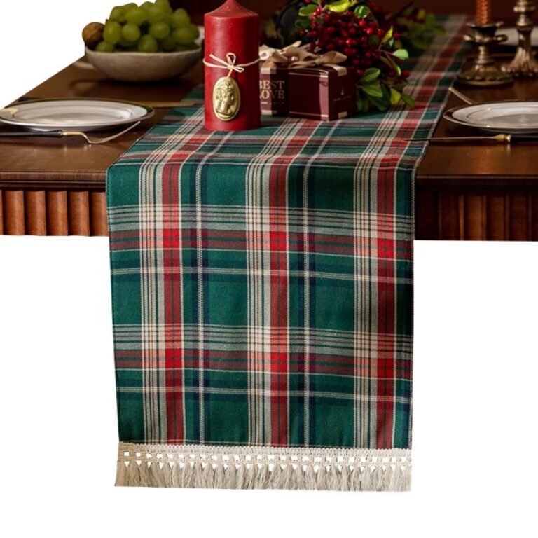 Table Runners American Christmas Plaid Table Runner