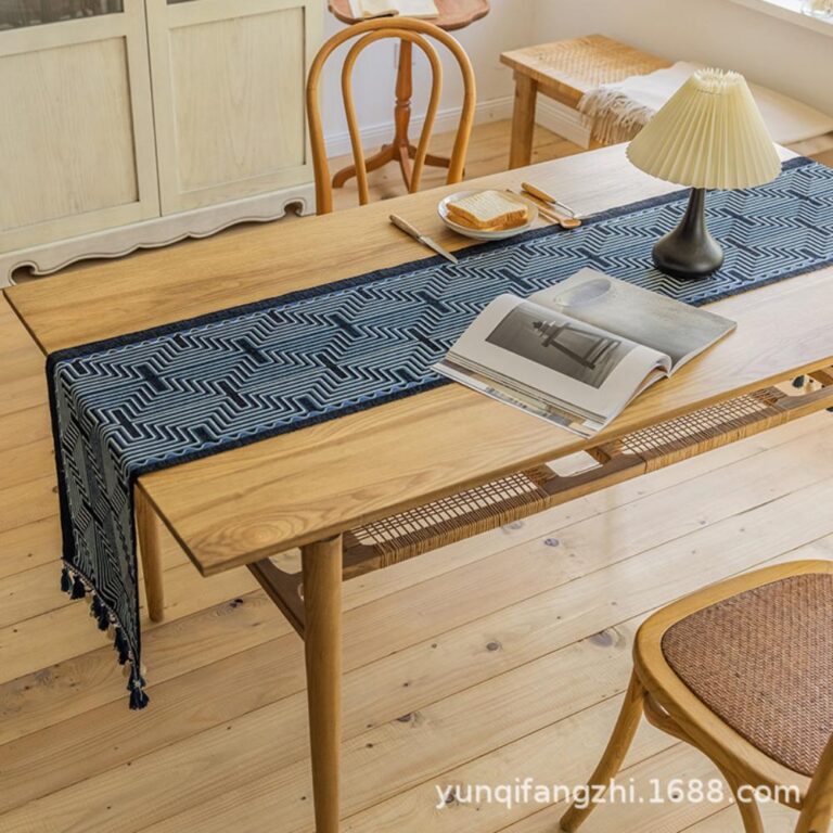 Table Runners Striped Fringe Tablecloth