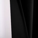Curtains Solid Color Blackout Rod Pocket Curtain